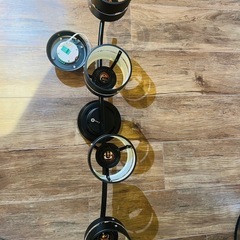 【最終値下げ】BELLED シーリングライト 4灯 レダ LT 6畳 プルスイッチ付き 天井照明 おしゃれ 照明器具 室内ライト スチール枠 ブラック・ブラック BBS-054(BB)の画像