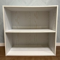 【お取引先決まりました】ニトリ　カラーボックス　ワイド2段の画像