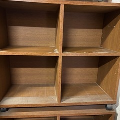 本棚　2個　キャスター付きの画像