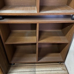 本棚　2個　キャスター付きの画像