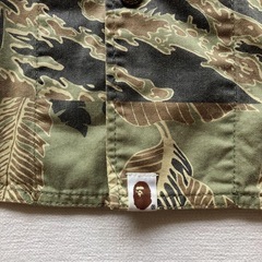 【希少】A BATHING APE アベイシングエイプ　カモフラ　ワークシャツの画像