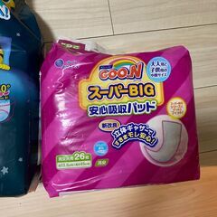パンパースおやすみパンツ　ビックより大きい（15kg～28kg) ／GOONスーパーBIG安心吸収パッドの画像