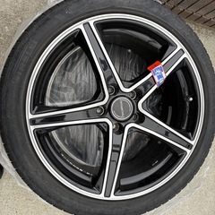 タイヤホイール　18インチ　215/45R18  5本スポーク　BALMINUMの画像