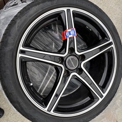 タイヤホイール　18インチ　215/45R18  5本スポーク　BALMINUMの画像