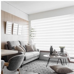 取りに来られる方　差し上げます！美品 Didoya 調光ロールスクリーンオーダーメイドチェー ン式遮光目隠し ロールカーテン無地取り付け簡単 幅210cm 丈230cm ホワイト ASIN: B09JSMMNZ5の画像