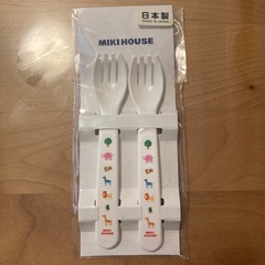 エプロン、フォークの画像