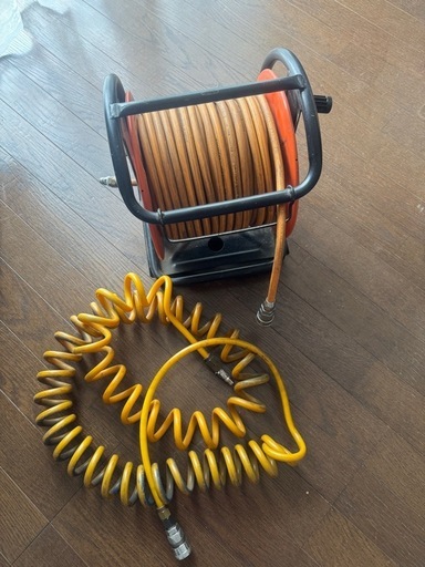 エアホースリール　エアホースドラム30m コイルホース