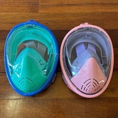 【2個セット】シュノーケルマスク一体型の画像