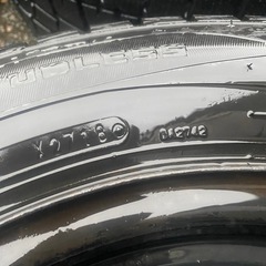 溝多い195/65R15DUNLOPスタッドレス鉄ホイール付き　トヨタ　　の画像