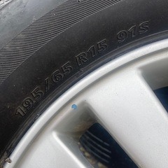 ブリジストン195/65R15 サマータイヤ　セレナ純正アルミホイールの画像
