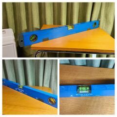 【引取限定】シンワ ブルーレベル 水平器 水準器 600mm マグネット付き 測定器　DIYにおすすめの画像