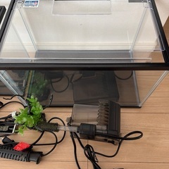 水槽と付属品の画像
