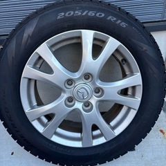 【4本セット】スタッドレスタイヤ：マツダ純正ホイールの画像