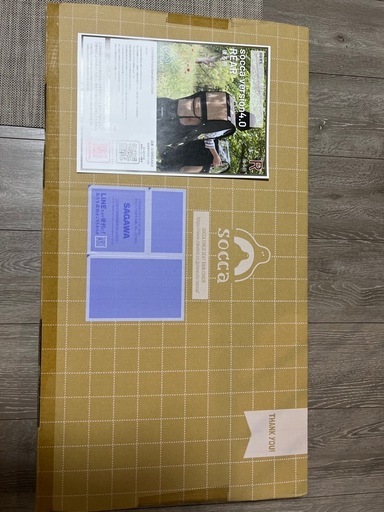 【新品未開封】socca 子乗せ自転車 レインカバー 後用　チャコールグレー