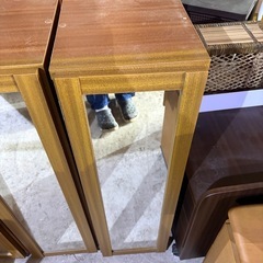 ミラー付き収納 4段