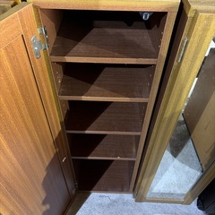 ミラー付き収納  5段の画像