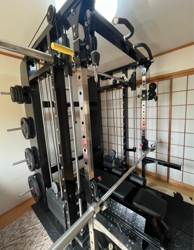 交換okAnyAgeFitness  3in1 マルチスミスマシン　カウンターウエイト