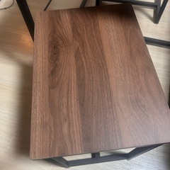 🌿✨おしゃれな食卓セット✨🌿 【ニトリ 食卓3点セット NP6375 ミドルブラウン】の画像