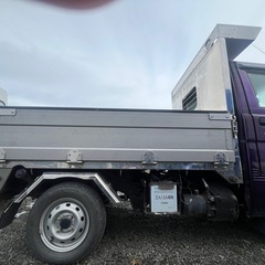 オールステンレス軽ダンプ荷台　※車体はジャンク・荷台のみ活用向けの画像