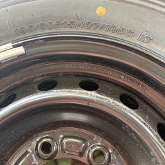 195/80R15 ハイエース　タイヤホイールセット　4本
の画像