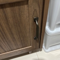 木製ラック ブラウン シンプルデザインの画像