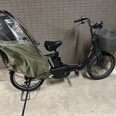 ギュットアニーズ20インチパナソニック子乗せ電動アシスト自転車2018年式の画像