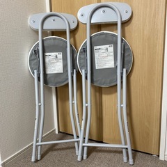 折りたたみ椅子　2脚セットの画像