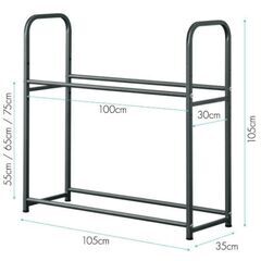 タイヤラック　車２台分（計８本）の画像