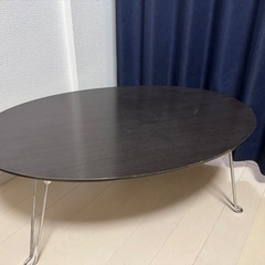 ローテーブル　机　茶　足折りたたみ式の画像