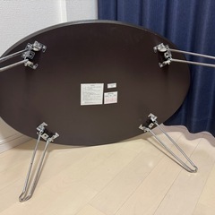 ローテーブル　机　茶　足折りたたみ式の画像