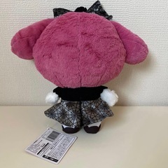 《新品》マイメロ　ダークブラックBIGぬいぐるみの画像