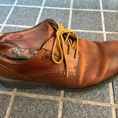 Rockport ブラウン レザー カジュアルシューズの画像