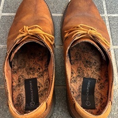 Rockport ブラウン レザー カジュアルシューズの画像
