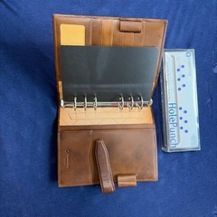 フランクリンコビー　システム手帳　ディアカーフ製　& 専用ホールパンチ　　せっとセットの画像