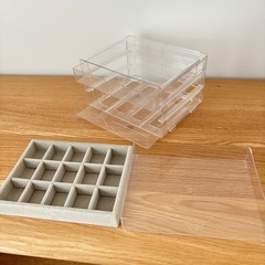 無印良品　アクセサリーケース　アクリルケース　小物収納　小物ケースの画像