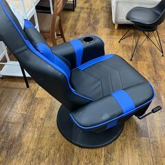 ★リユースのサカイ水戸店★ 不二貿易 ゲーミングチェア 黒 H×D×W クリーニング済み MT6150の画像