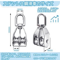 【新品】ステンレス滑車
の画像