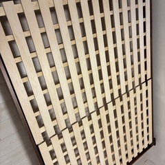 【受け渡し確定】ベッドフレーム　ダブル　ニトリ　コンセント付　ライト付の画像