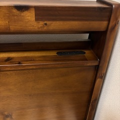 【受け渡し確定】ベッドフレーム　ダブル　ニトリ　コンセント付　ライト付の画像