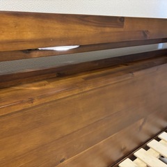 【受け渡し確定】ベッドフレーム　ダブル　ニトリ　コンセント付　ライト付の画像