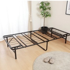 折りたたみベッド　黒の画像