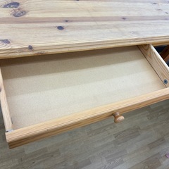 【ドリーム川西店限定】☆ジモティー見たよ割引☆ 引出し付きダイニングテーブル  クリーニング済み 【2125560000033311】の画像