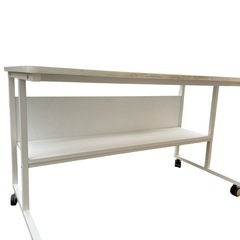 パソコンデスク　机　ホワイトの画像