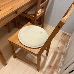 IKEA イケア JOKKMOKK ヨックモック ダイニングテーブル＆チェア4脚セット 木製 北欧風 食卓 テーブルセットの画像