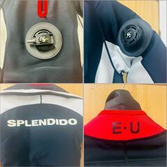 【❗️✨現状品✨❗️】SPLENDIDO スプレンディド レディース ドライスーツ EUサイズ 赤×黒 PADIバッグ付　✨の画像