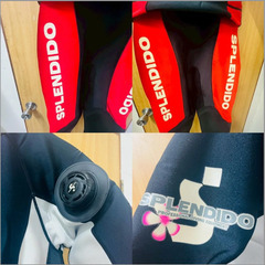 【❗️✨現状品✨❗️】SPLENDIDO スプレンディド レディース ドライスーツ EUサイズ 赤×黒 PADIバッグ付　✨の画像