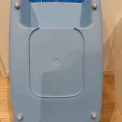 アイリスオーヤマ　砂落としマット付脱臭ネコトイレ SN-520 ＊ブルーの画像
