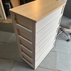 ウッドトップチェスト　五段の画像