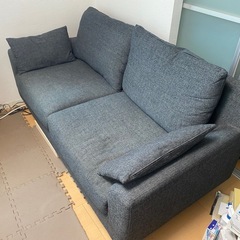 3人がけソファ オットマン付きの画像