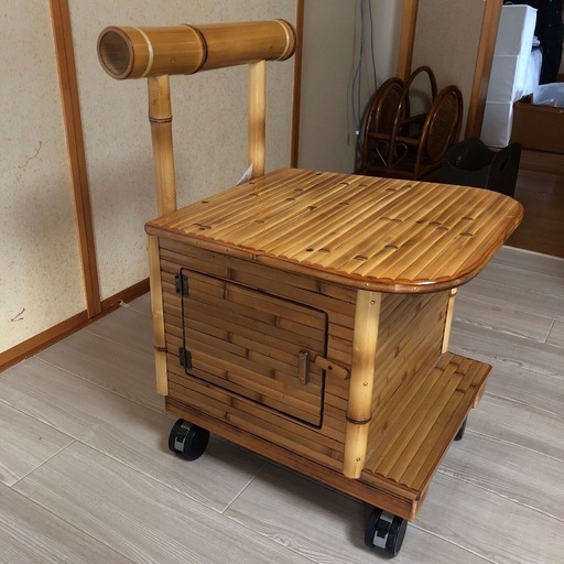 【終了】天然竹製 チェア 椅子 梅里竹芸　竹家具 梅里竹芸製